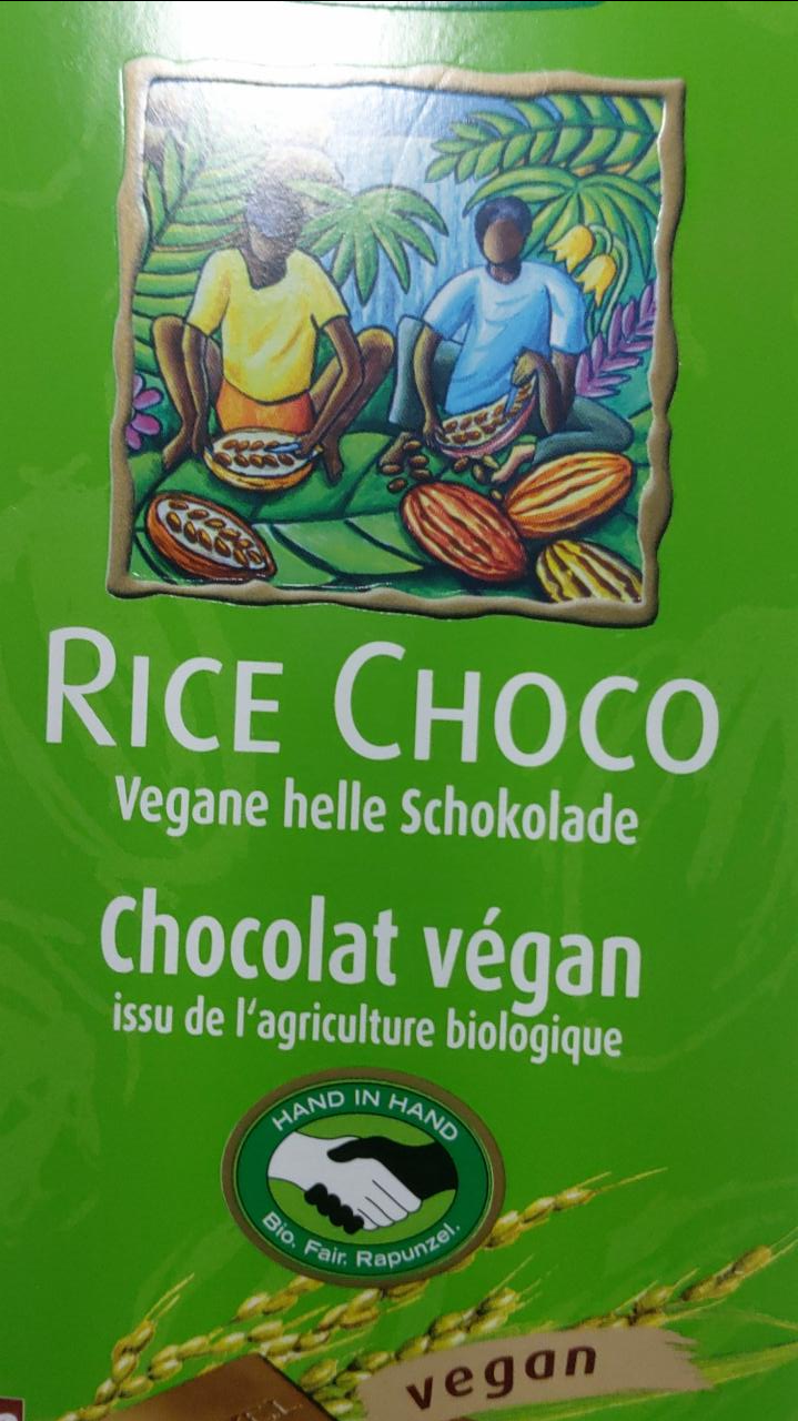 Fotografie - Bio Rice Choco Vegane Helle Schokolade Rapunzel