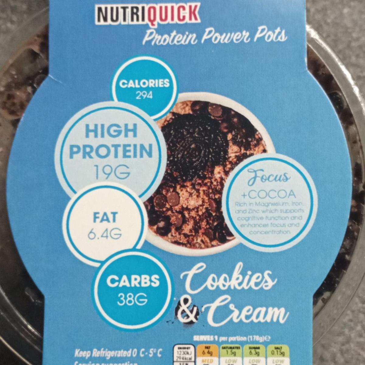 Fotografie - Protein power pot Cookies & Cream NutriQuick