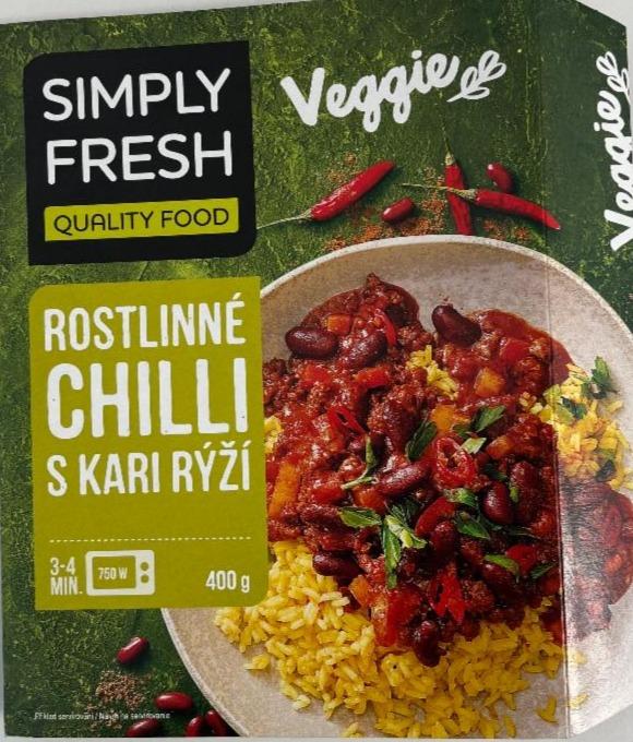Fotografie - Rostlinné chilli s kari rýží Simply Fresh