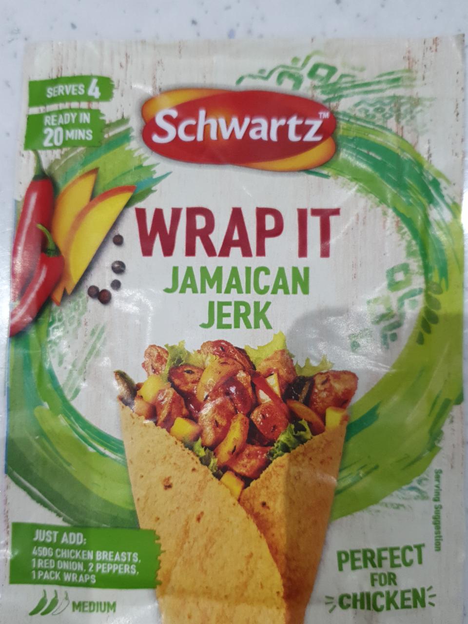Fotografie - Wrap It Jamaican Jerk Schwartz