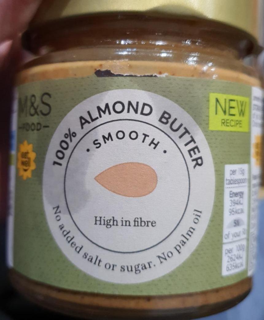 Fotografie - 100% Almond Butter smooth M&S Food