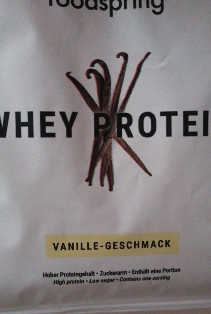 Fotografie - Whey Protein Vanille geschmack Foodspring