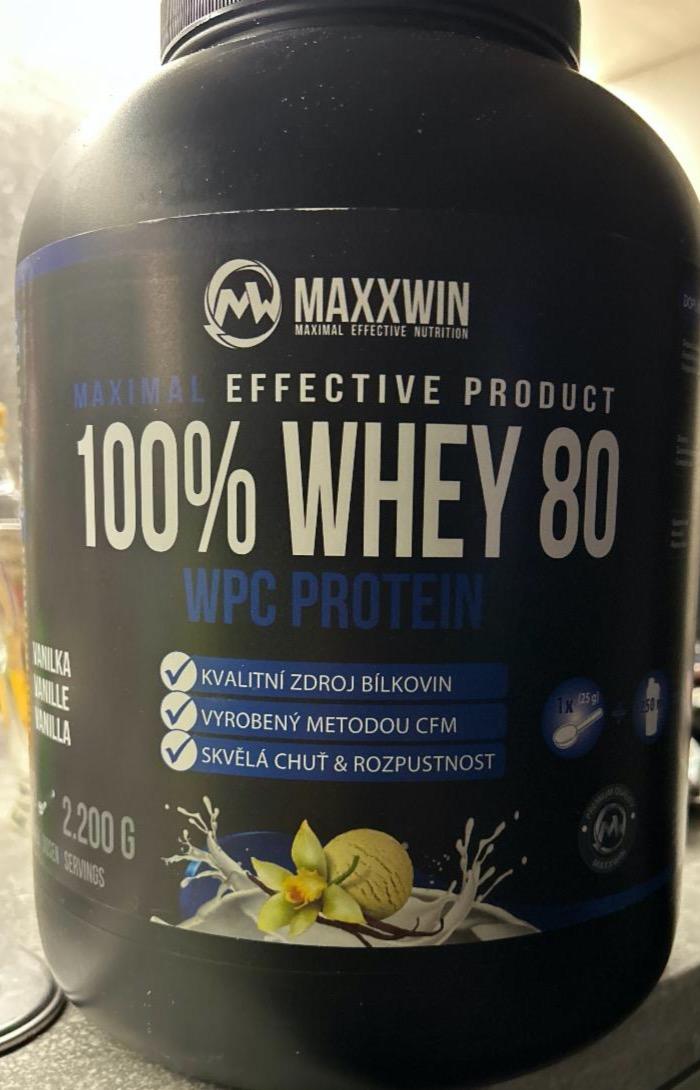 Fotografie - 100% WHEY 80 WPC Protein Vanilla Maxxwin