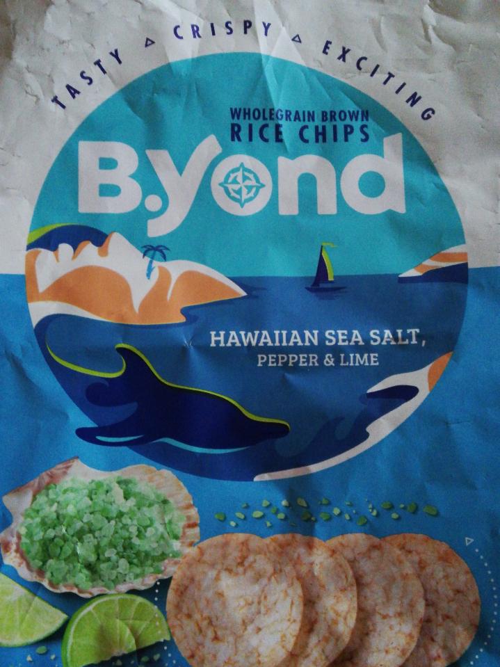 Fotografie - Rice chips Hawaiian Sea Salt, Black Pepper & Lime B.Yond