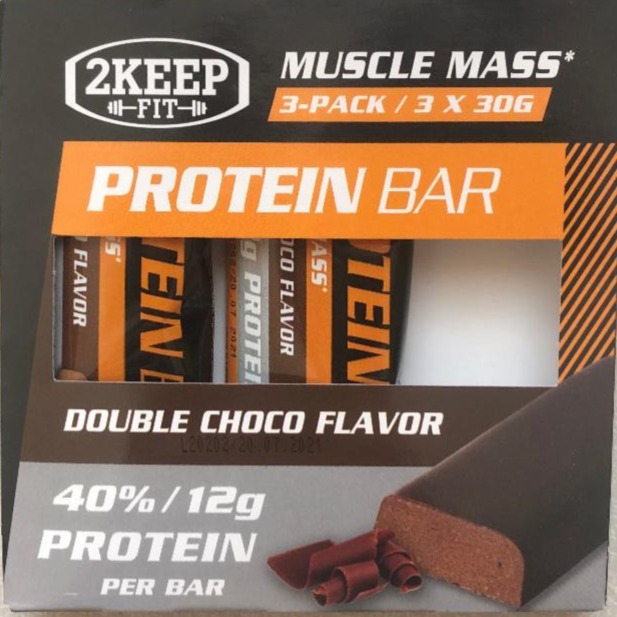 Fotografie - Protein bar double choco flavor 2KEEP FIT