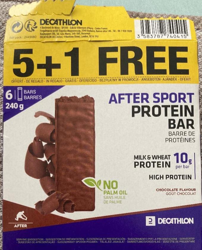 Fotografie - after sport protein bar chocolate flavour