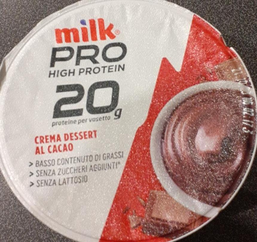 Fotografie - High Protein 20g Crema Dessert al Cacao Milkpro