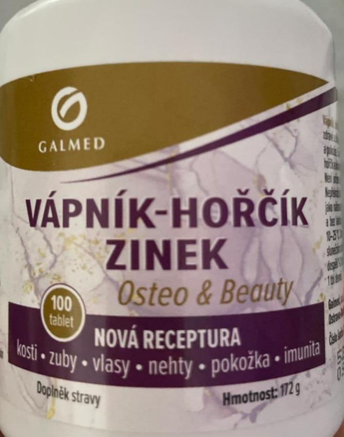 Fotografie - Vápník-Hořčík Zinek Osteo & Beauty Galmed