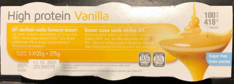 Fotografie - High protein Vanilla Dessert sugar free
