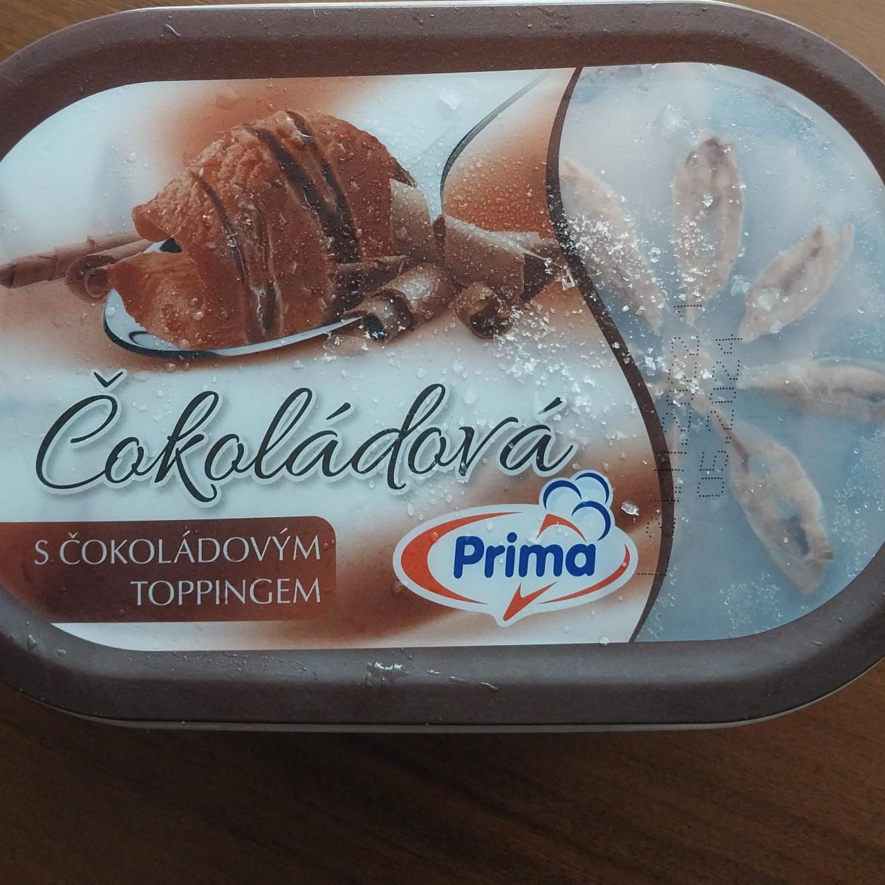 Fotografie - Zmrzlina čokoládová s čokoládovým toppingem Prima