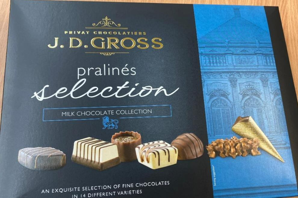 Fotografie - Pralinés selection milk chocolate collection J. D. Gross