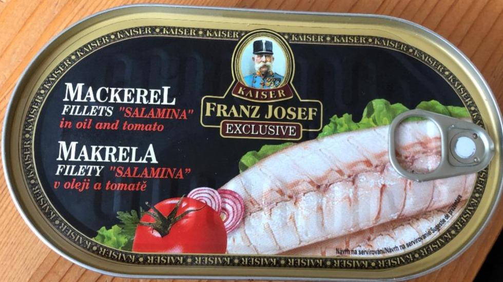 Fotografie - Makrela filety 'Salamina' v oleji a tomatě Kaiser Franz Josef Exclusive