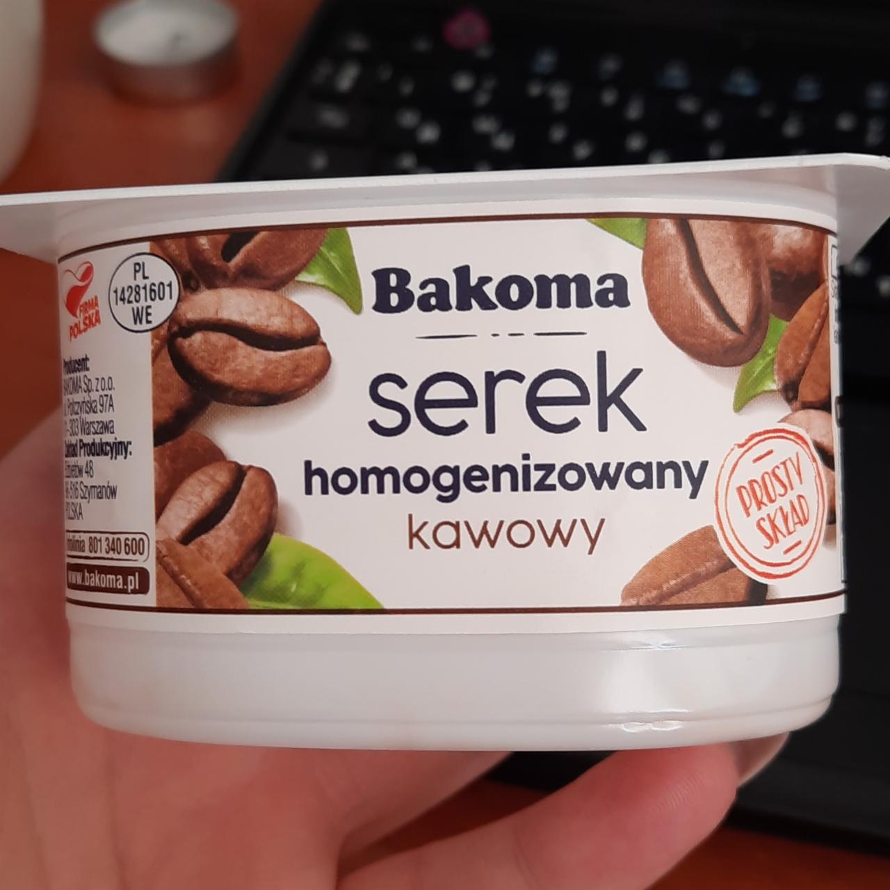 Fotografie - Serek homogenizowany smak kowowy Bakoma