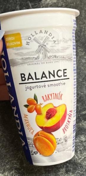 Fotografie - Balance jogurtové smoothie rakytník, meruňka, broskev Hollandia