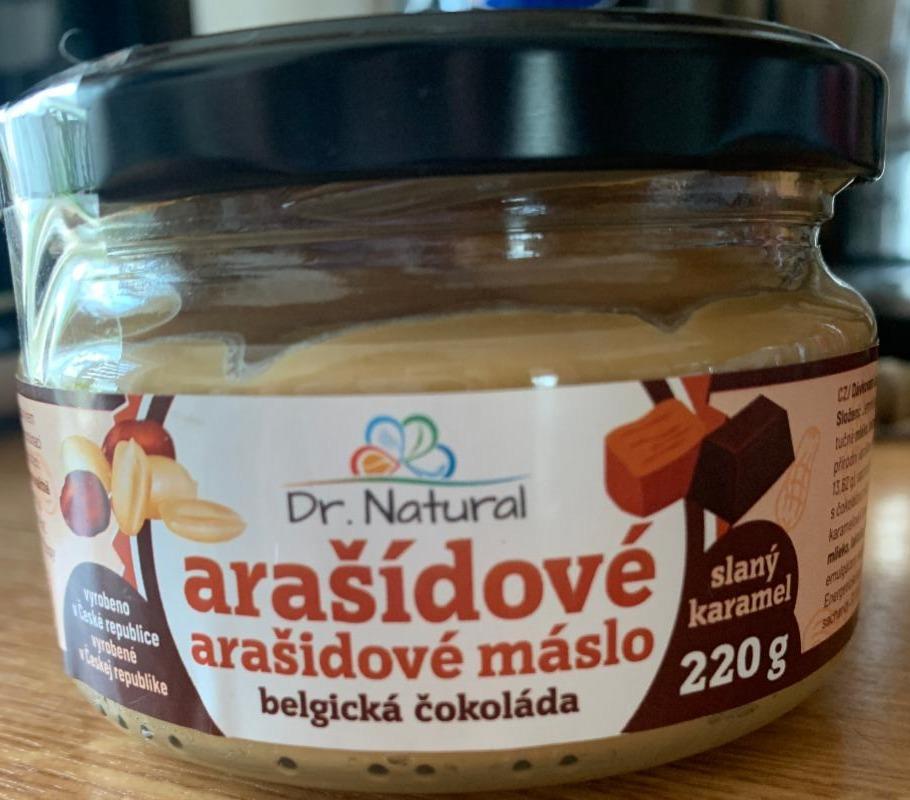 Fotografie - Arašídové máslo belgická čokoláda slaný karamel Dr. Natural