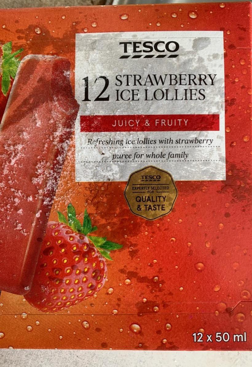 Fotografie - Strawberry ice lollies Tesco