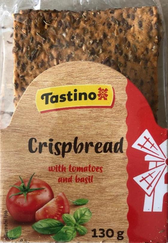 Fotografie - Crispbread with tomatoes and basil Tastino