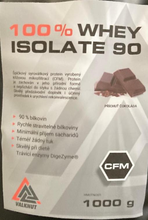 Fotografie - 100% Whey Isolate 90 % Čokoláda Valknut