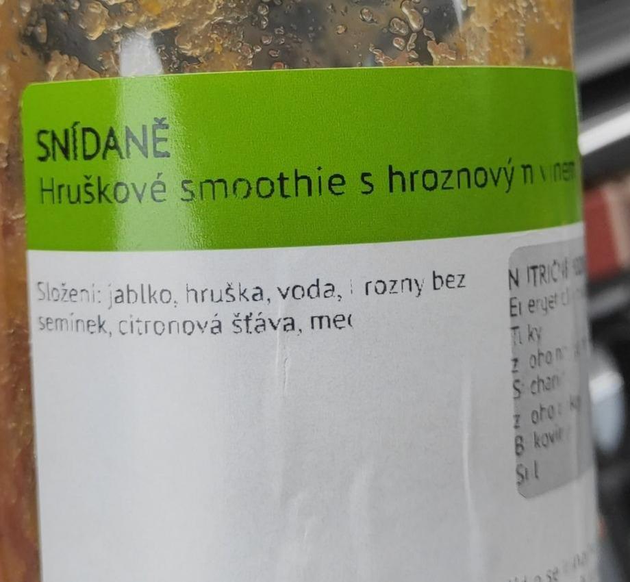 Fotografie - Hruškové Smoothie s hroznovým vínem Zdravé stravování
