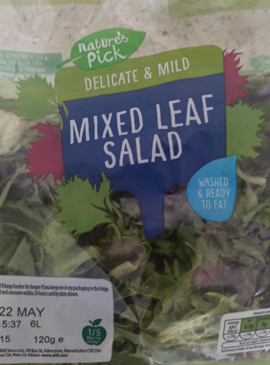 Fotografie - Mixed leaf salad Nature's Pick