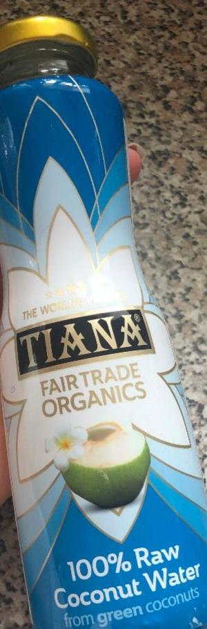 Fotografie - tiana 100% raw organic coconut water 