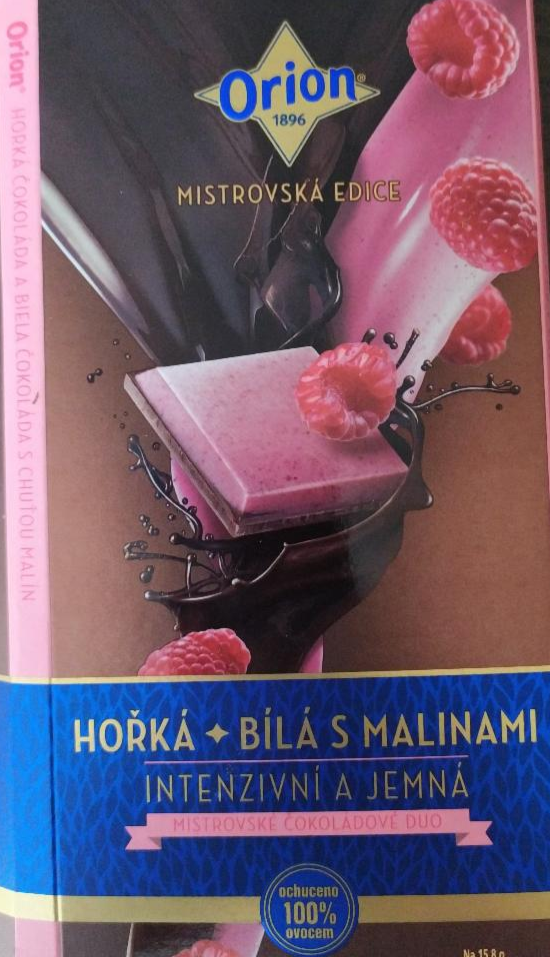 Fotografie - Mistrovská edice hořká a bílá čokoláda s chutí malin