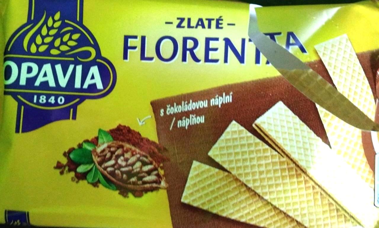 Fotografie - Zlaté Florenta s čokoládovou náplní Opavia
