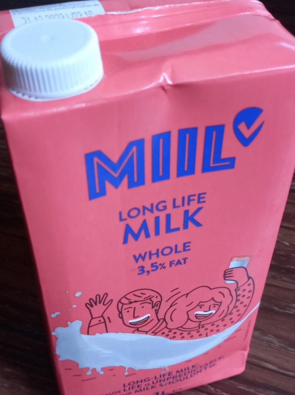Fotografie - Trvanlivé mléko plnotučné 3,5 % Miil
