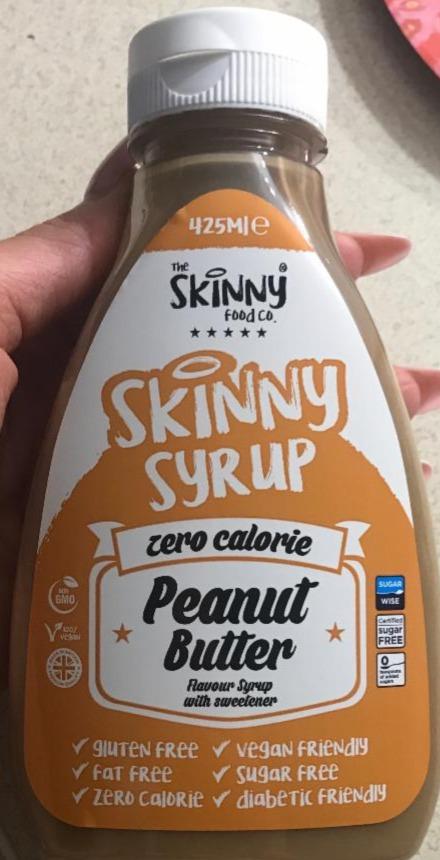 Fotografie - Peanut Butter Syrups Low Carb Sugar Free Zero Calorie Skinny Foods