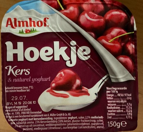 Fotografie - Hoekje Kers & naturel yoghurt