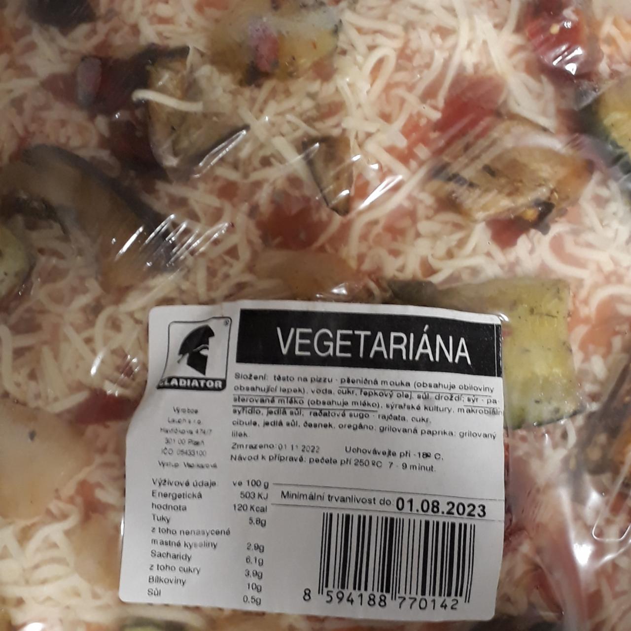 Fotografie - Pizza vegetariana Gladiator
