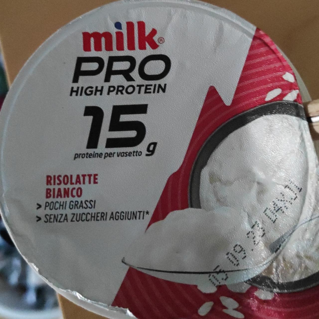 Fotografie - Pro High Protein 15g Risolatte Bianco Milk
