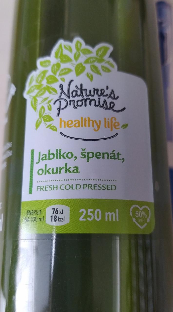 Fotografie - Healthy Life Jablko, špenát, okurka Nature's Promise