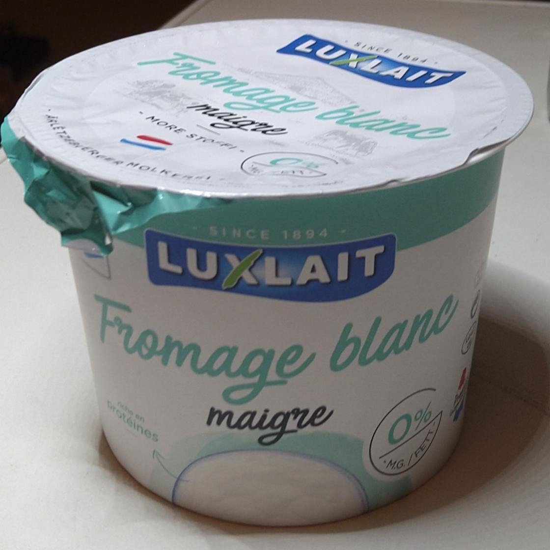 Fotografie - Fromage blanc maigre 0% Luxlait
