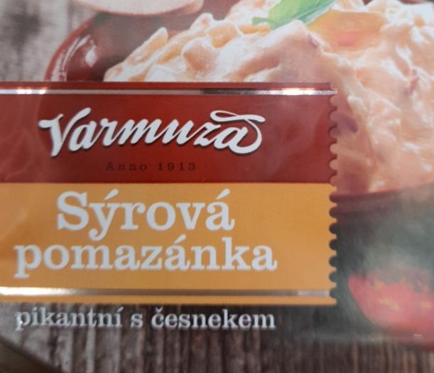 Fotografie - pomazánka pikantní sýrová s česnekem Varmuža
