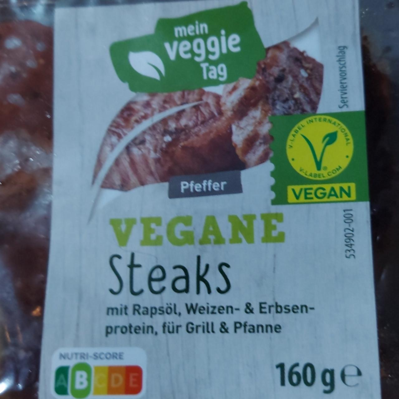 Fotografie - Vegane steaks pfeffer Mein Veggie Tag