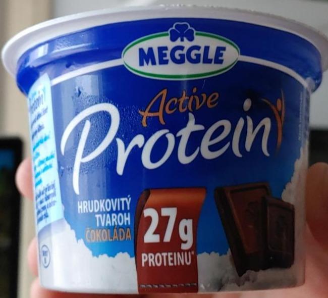 Fotografie - Active Protein Hrudkovitý tvaroh čokoláda Meggle
