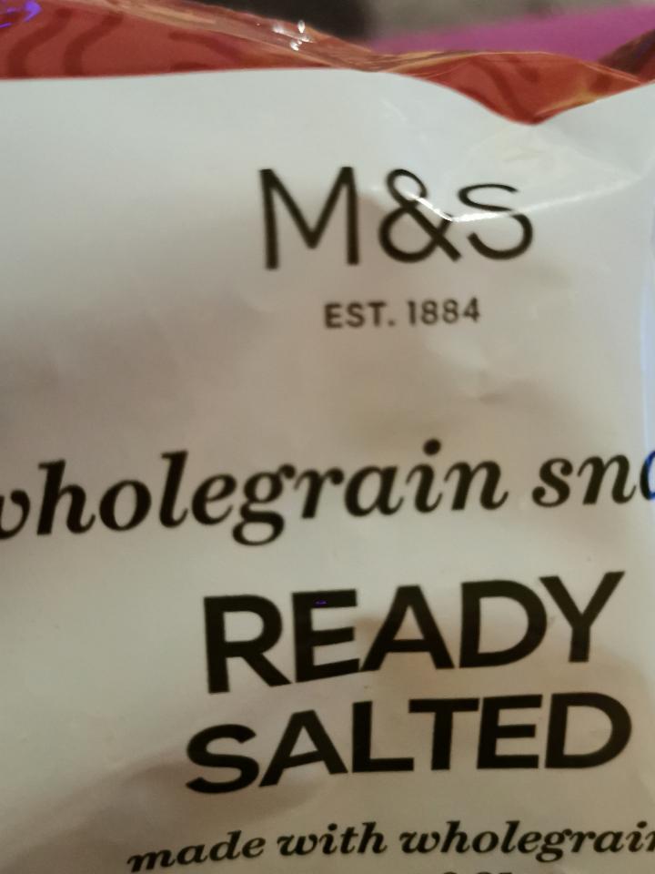 Fotografie - Wholegrain Snacks Ready Salted M&S