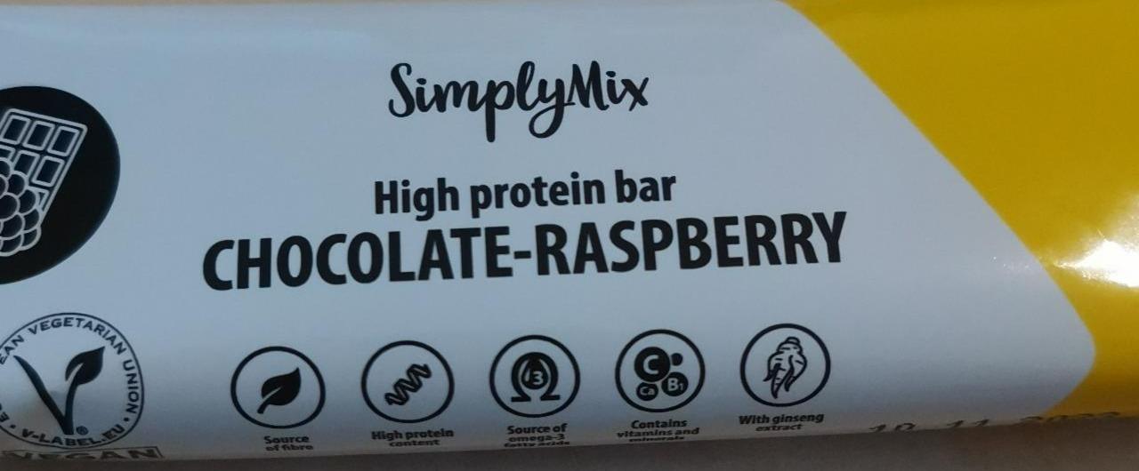 Fotografie - High protein bar Chocolate-Raspberry SimplyMix