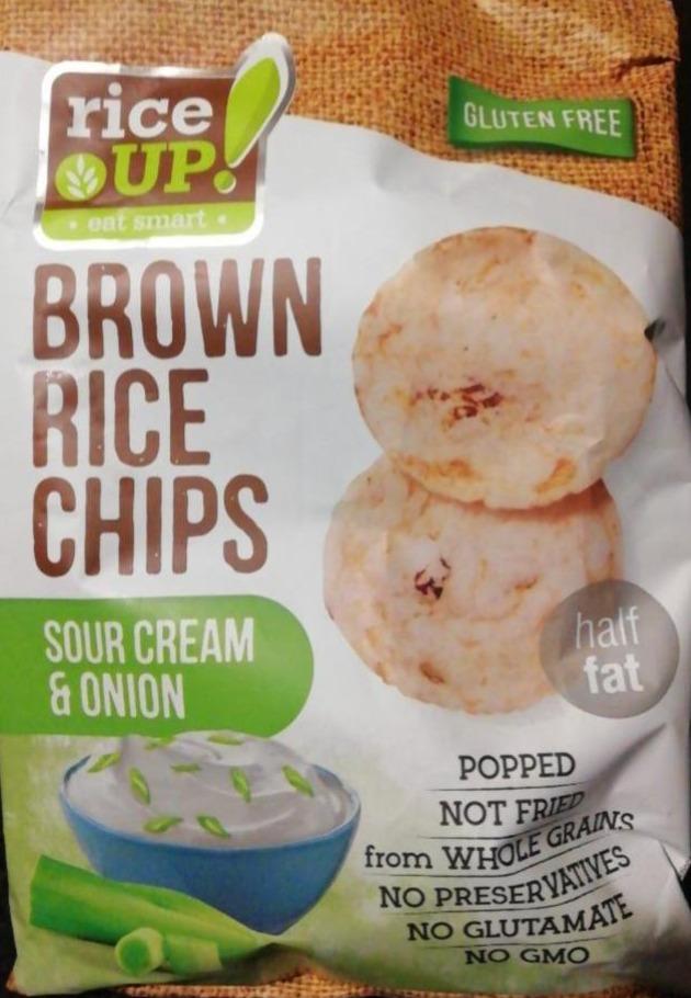 Fotografie - Brown rice chips sour cream Rice up!