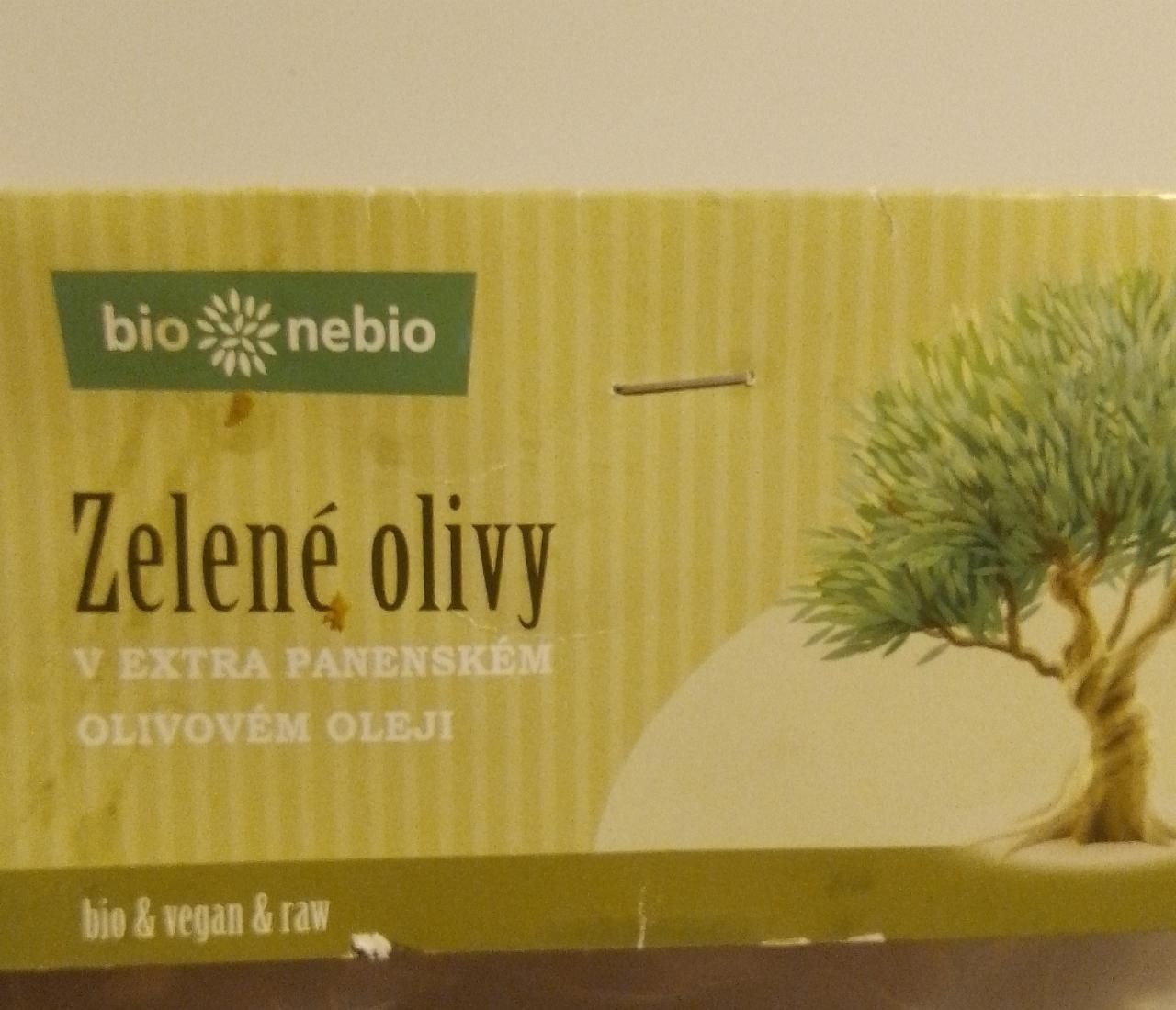 Fotografie - Zelené olivy v extra panenském olivovém oleji Bio nebio