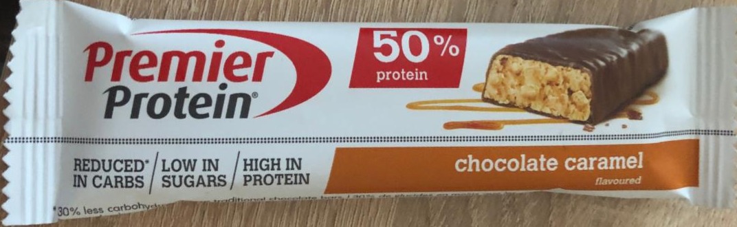 Fotografie - Premier protein bar chocolate caramel 50% protein