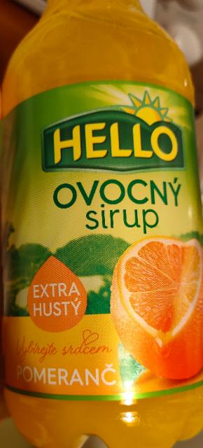 Fotografie - sirup ovocný extrahustý pomerančový Hello