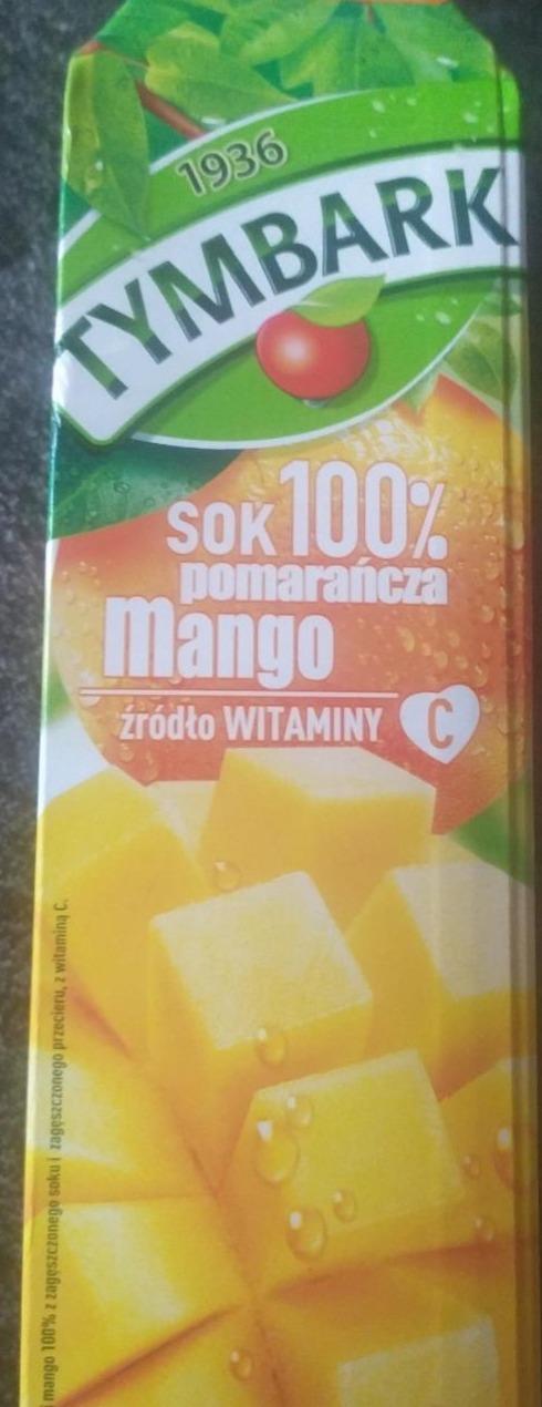 Fotografie - Sok 100% pomarańcza mango Tymbark