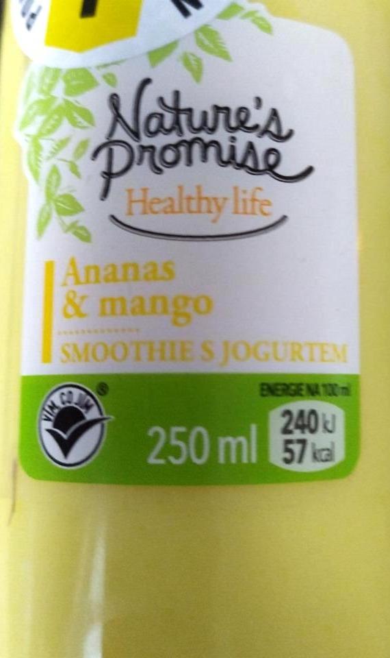 Fotografie - Ananas & mango Smoothie s jogurtem Nature's Promise
