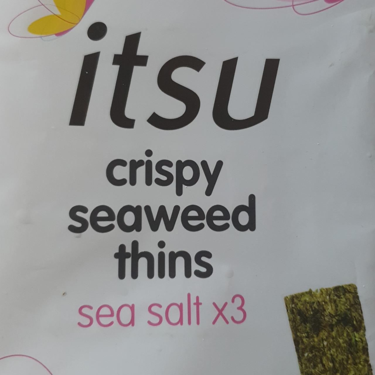 Fotografie - Crispy seaweed thins sea salt itsu