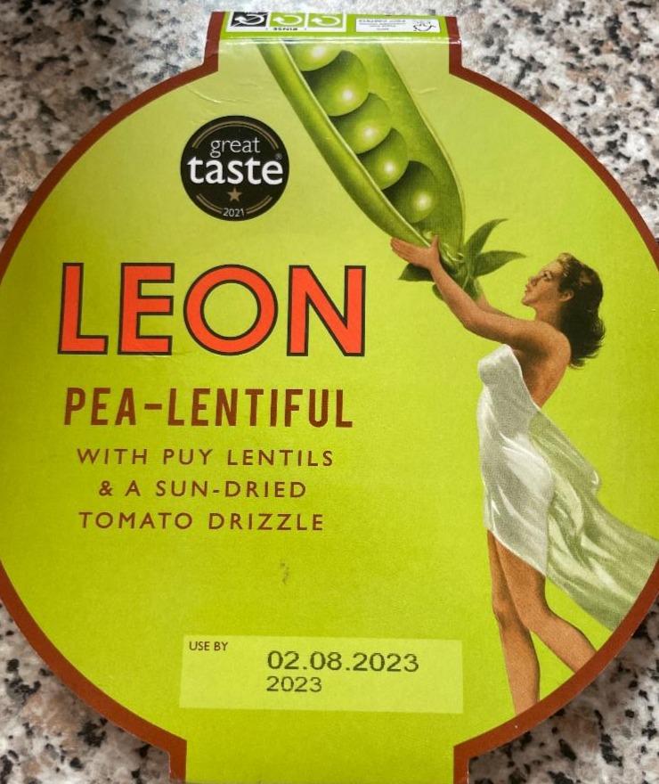 Fotografie - Pea-Lentiful with puy lentils & a sun-dried tomato drizzle Leon