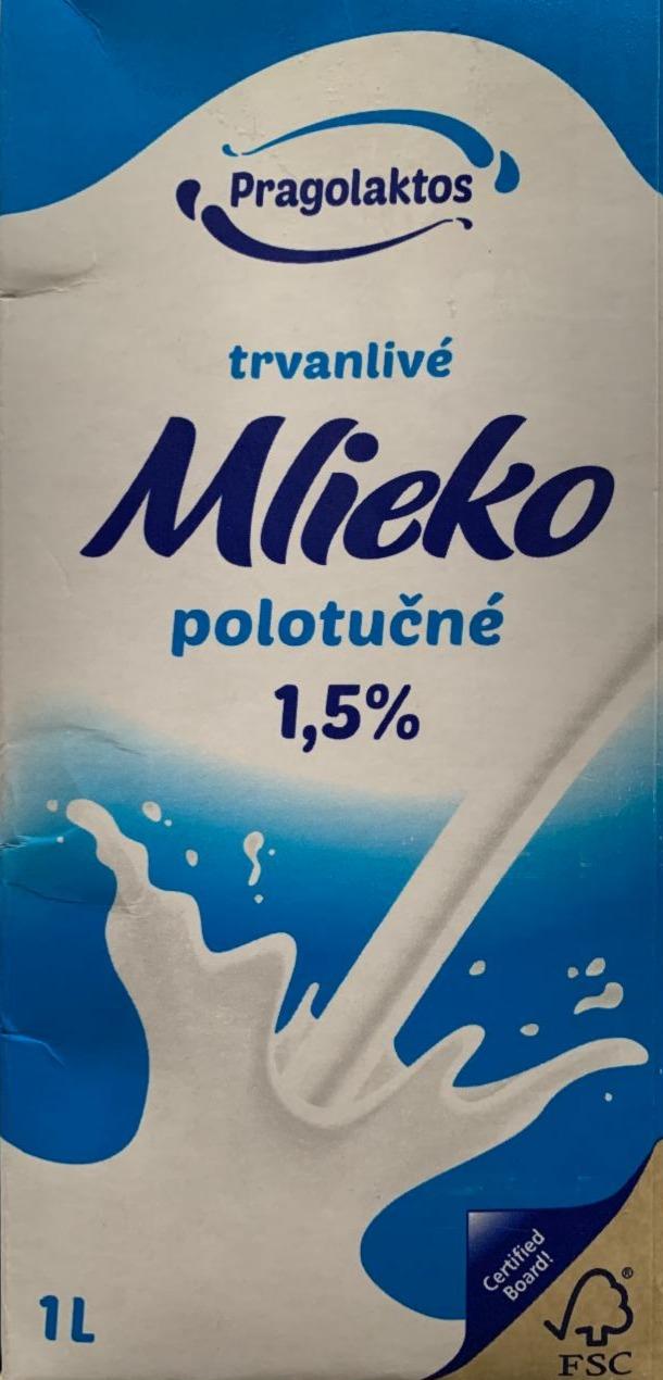 Fotografie - Trvanlivé mléko polotučné 1,5% Mlékárna Pragolaktos