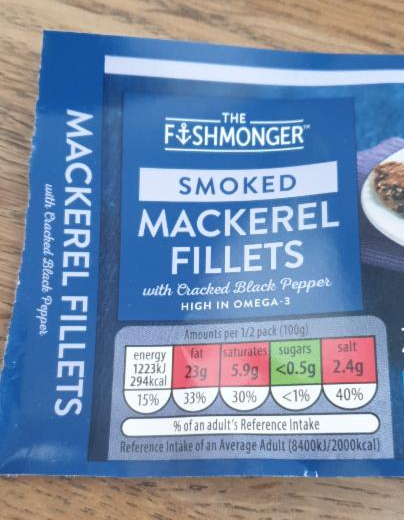 Fotografie - Smoked Mackerel Fillets with Pepper- The Fishmonger