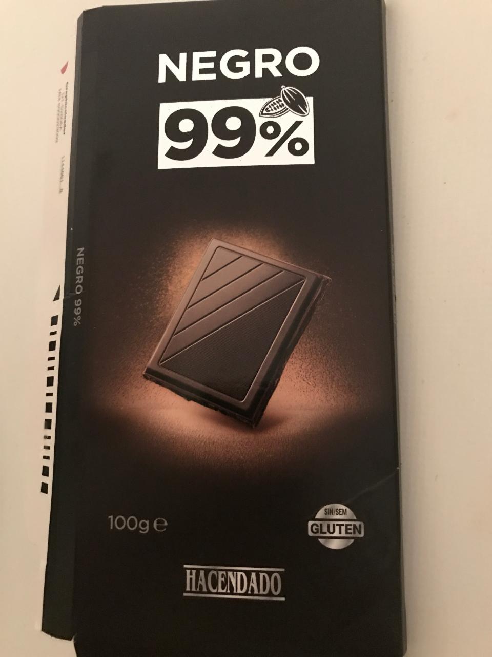 Fotografie - Chocolate 99% cacao Hacendado